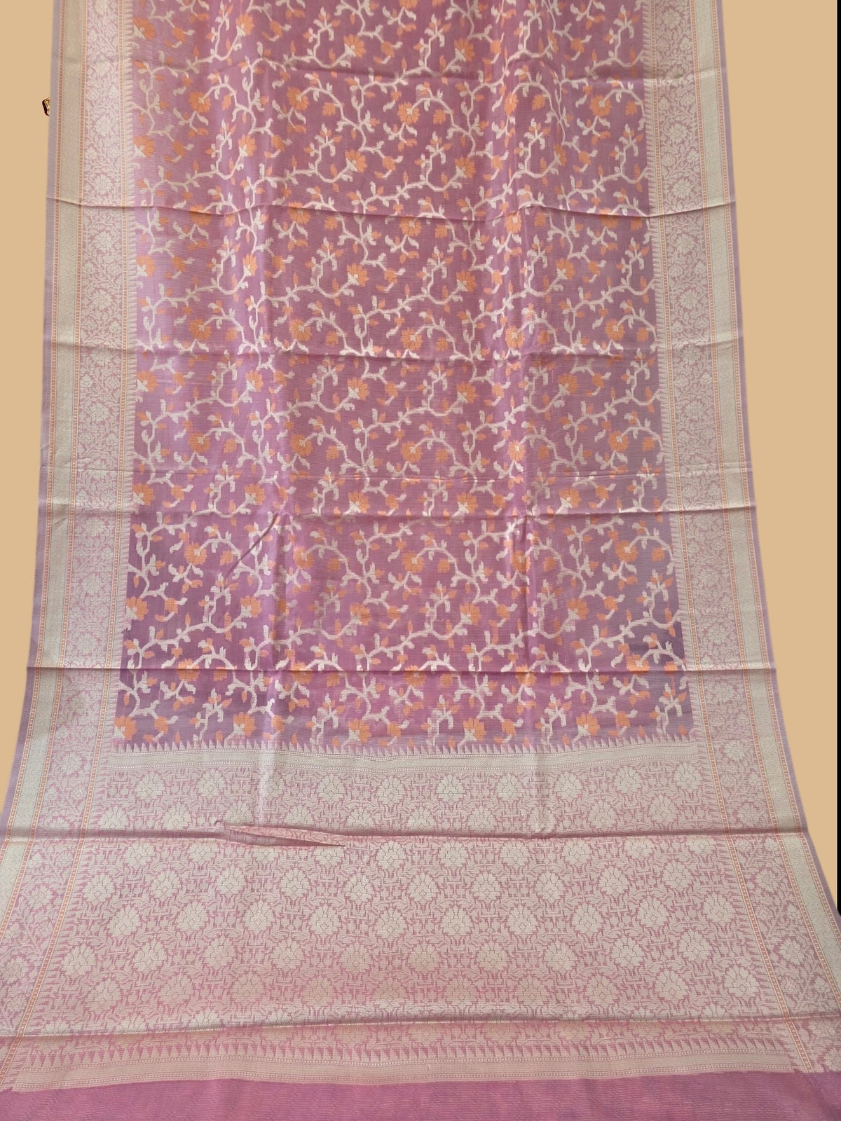 Pink Banarasi Silk Saree
