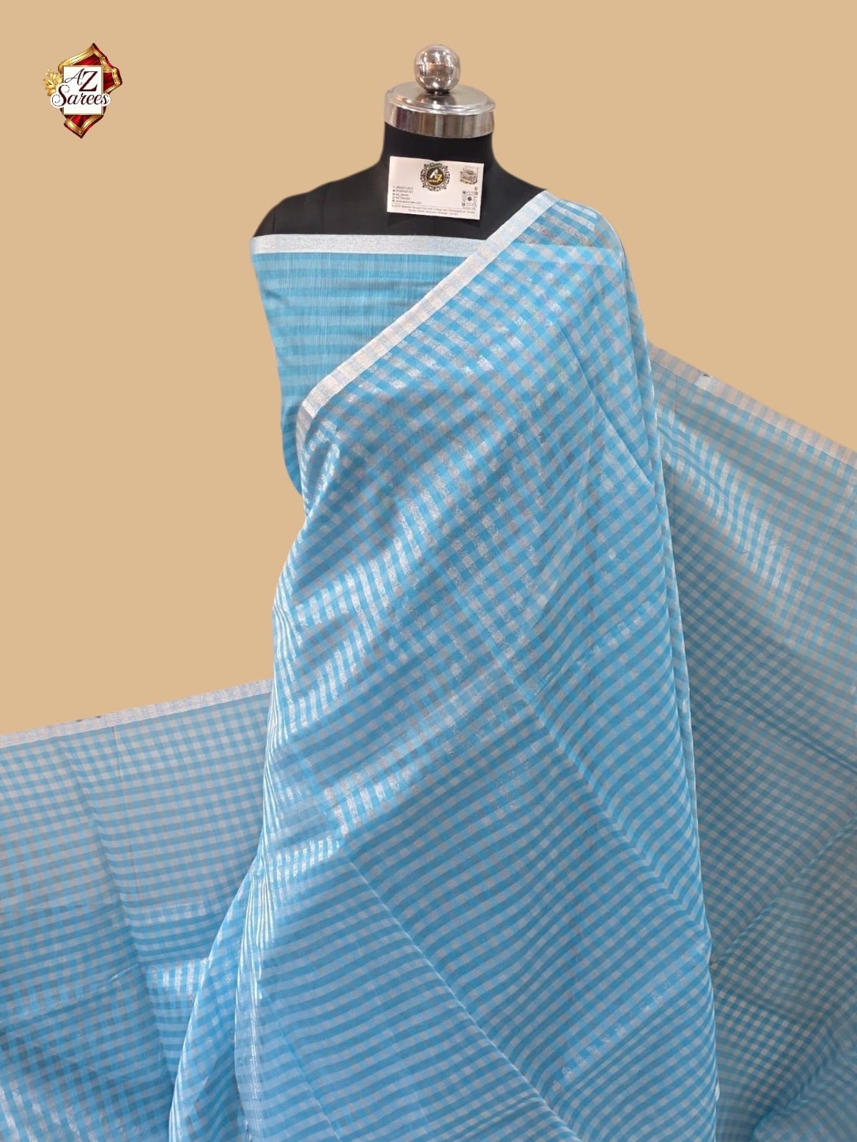 Blue Banarasi Tissue Saree