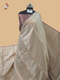 Cream Banarasi Tissue Saree