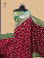 Red Banarasi Katan Silk Saree