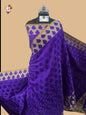 Blue Banarasi Silk Saree