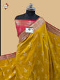 Yellow Banarasi Silk Saree