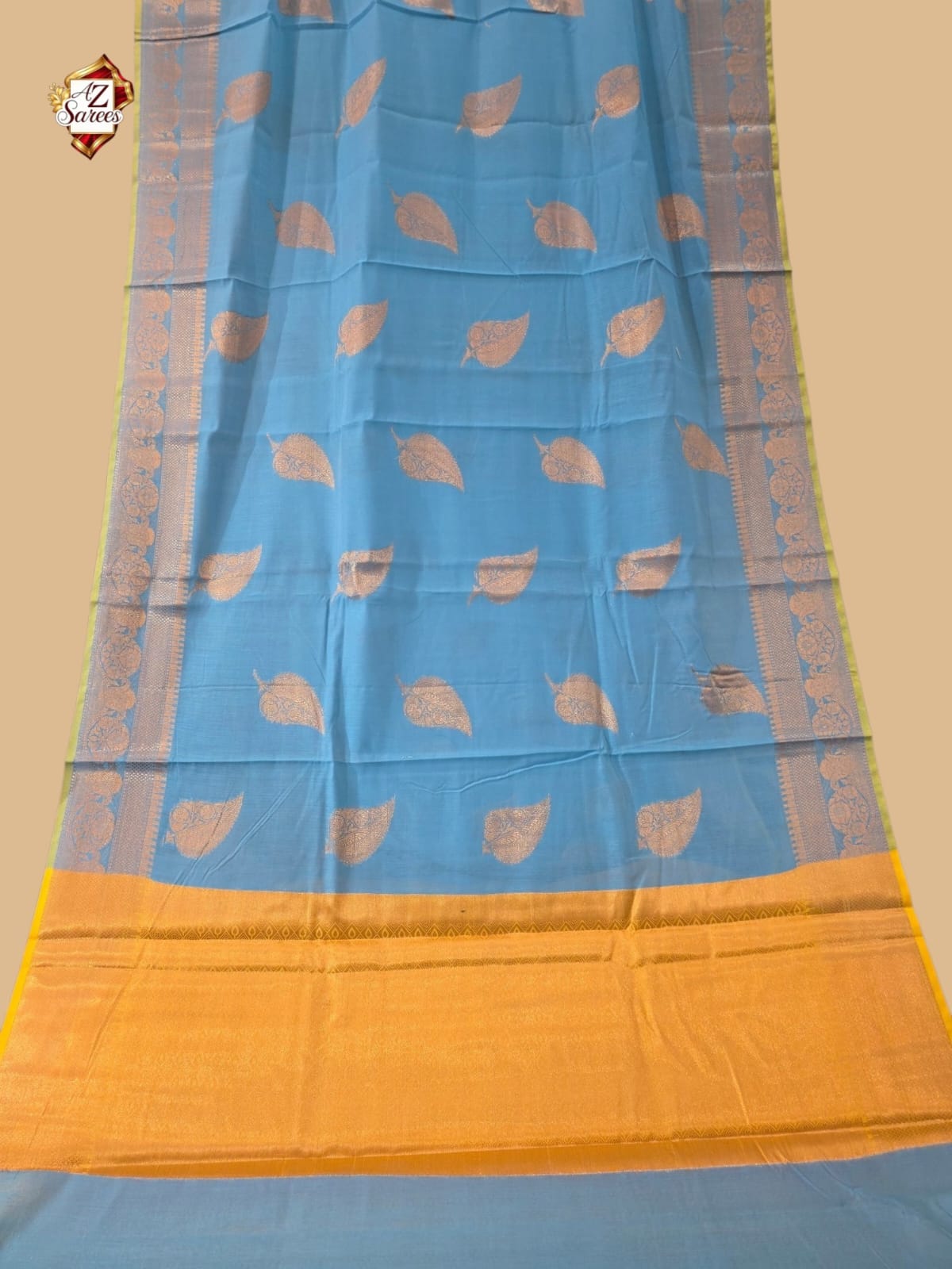 Blue Banarasi Silk Saree