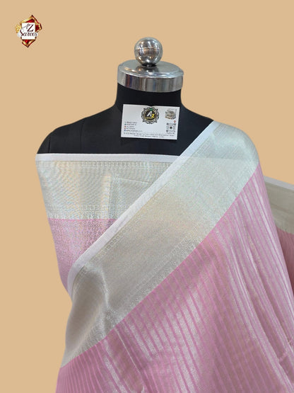 Pink Banarasi Tissue Saree