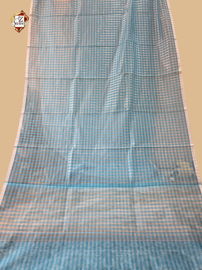 Blue Banarasi Tissue Saree