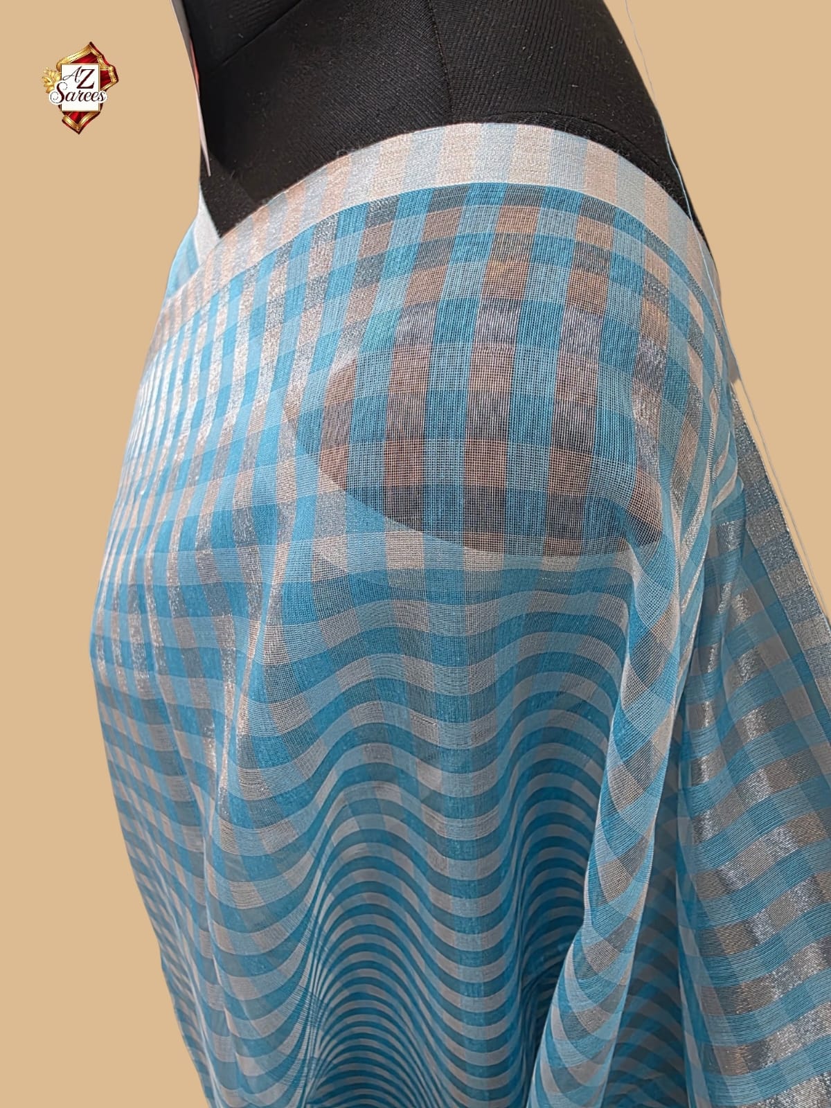 Blue Banarasi Tissue Saree