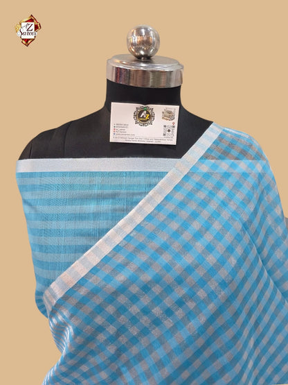 Blue Banarasi Tissue Saree