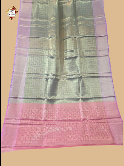 Pista Banarasi Tissue Saree