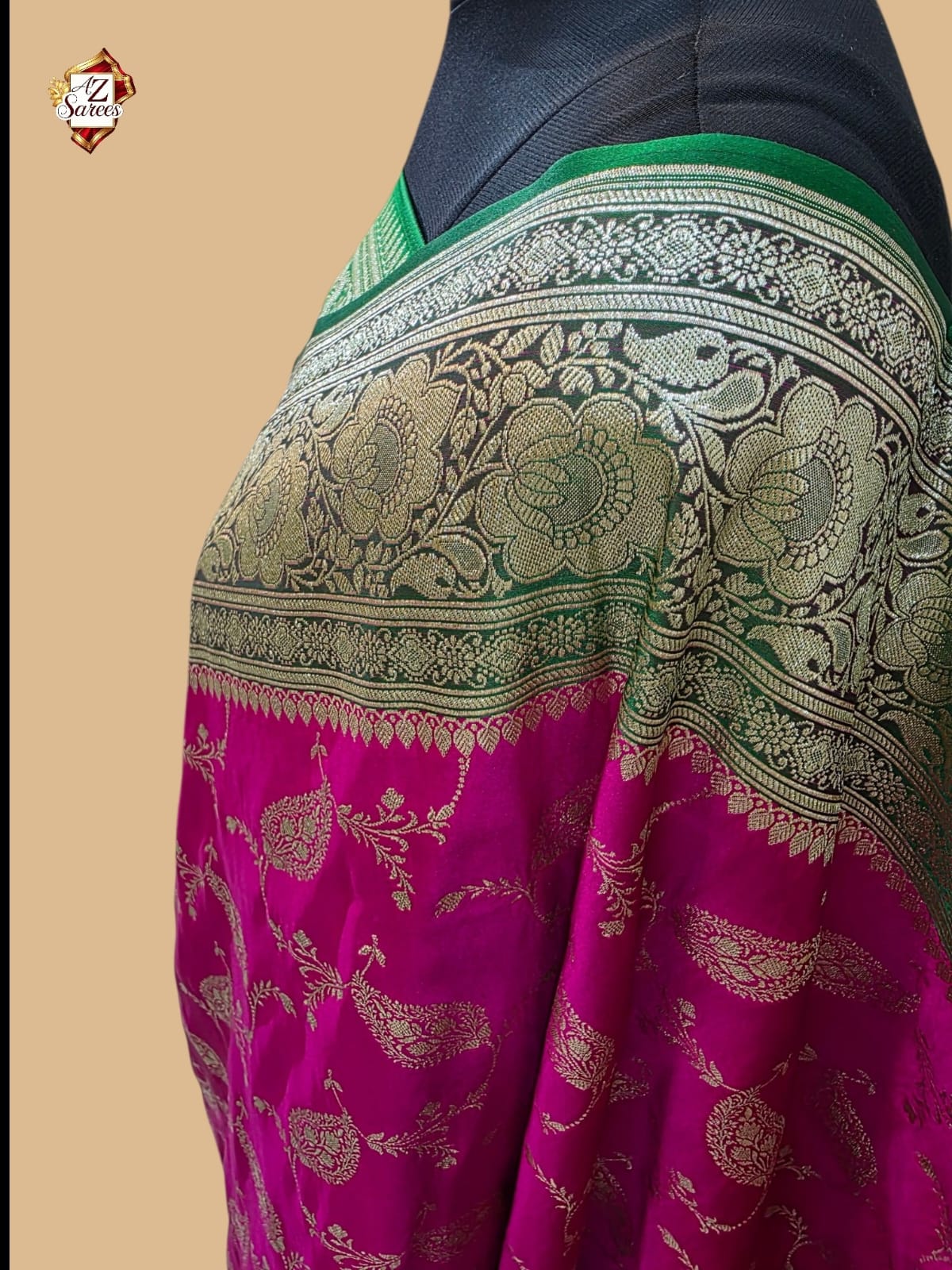 Pink Banarasi Katan Silk Saree
