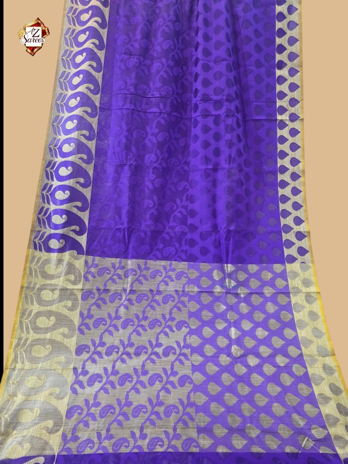Blue Banarasi Silk Saree