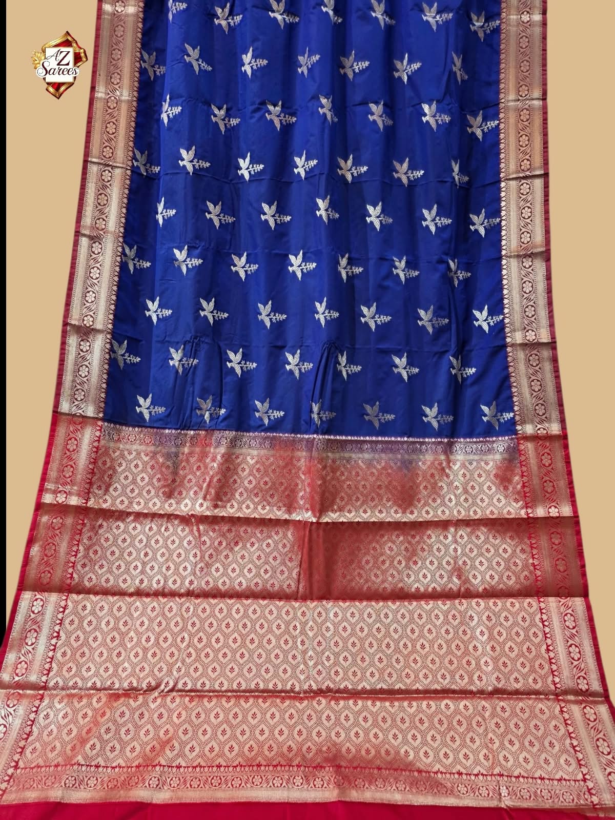 Blue Banarasi Silk Saree