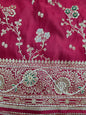 Maroon Zardozi Zarkan Banarasi Saree