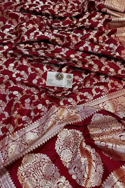 Banarasi katan silk mughlai Jaal