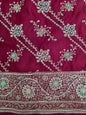 Maroon Zardozi Banarasi Saree