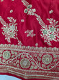 Red Zardozi Zarkan Banarasi Saree