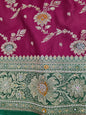 Maroon Zardozi Zarkan Banarasi Saree