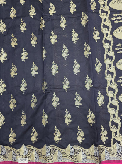 Black Banarasi Katan Saree