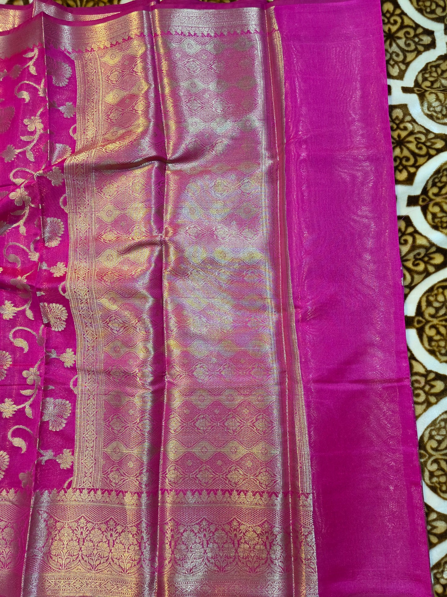 Pink Banarasi Saree
