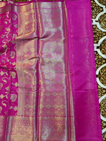 Pink Banarasi Saree