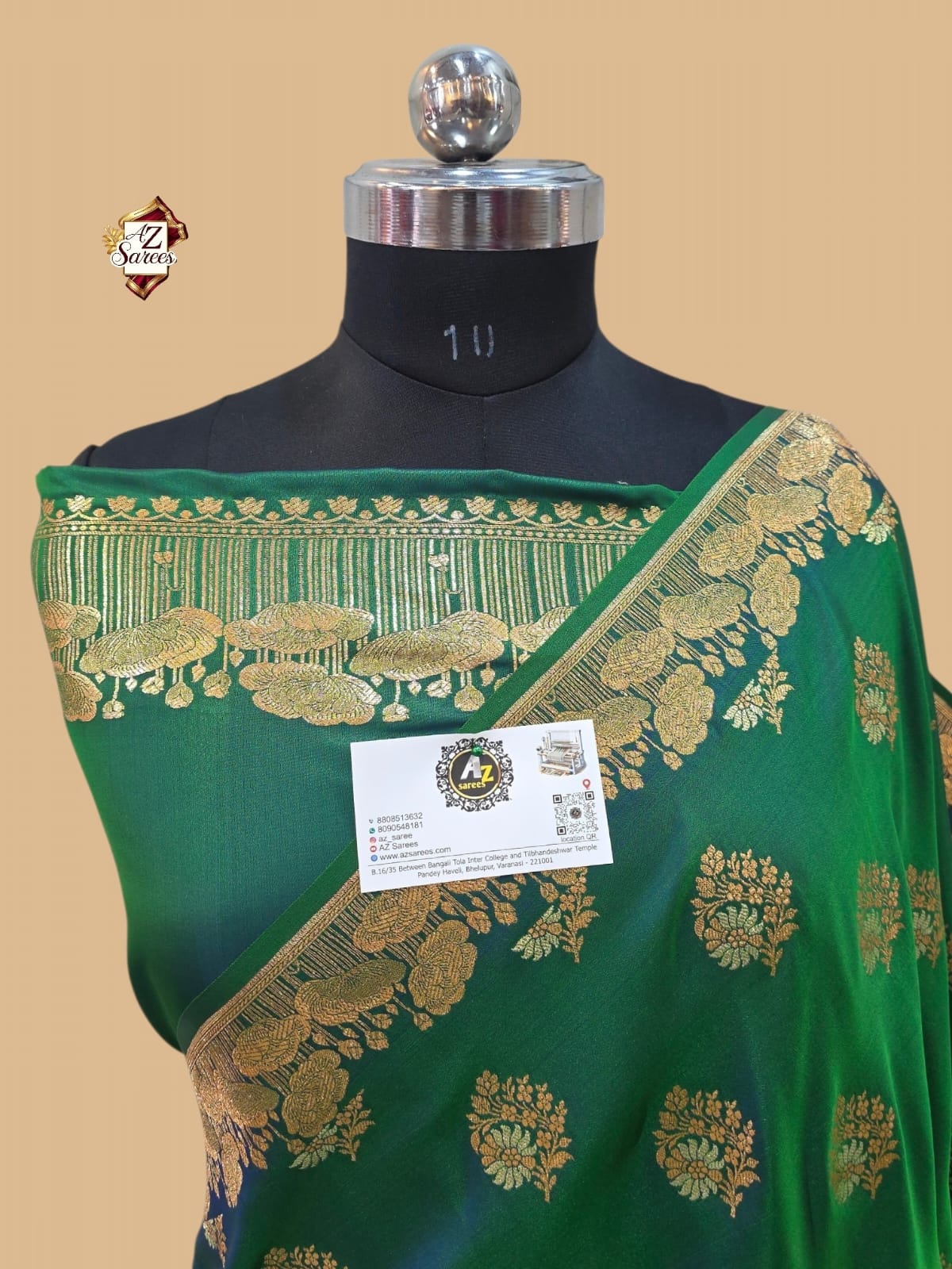 Green Mashru Silk Saree