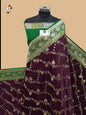 Wine Banarasi Katan Silk
