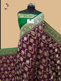 Wine Banarasi Katan Saree