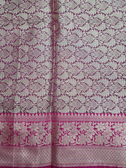 Maroon Banarasi Katan Saree