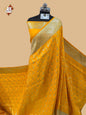Yellow Banarasi Katan Saree