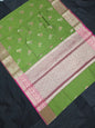Green Banarasi Katan Saree