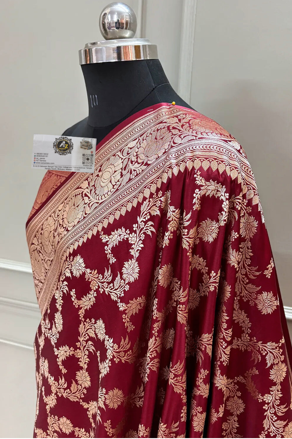 Banarasi katan silk mughlai Jaal