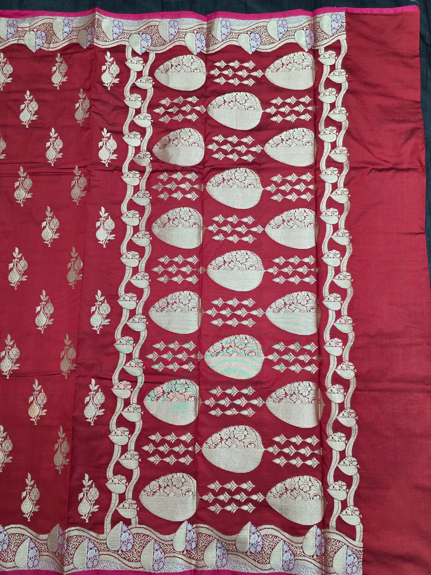 Red Banarasi Katan Saree