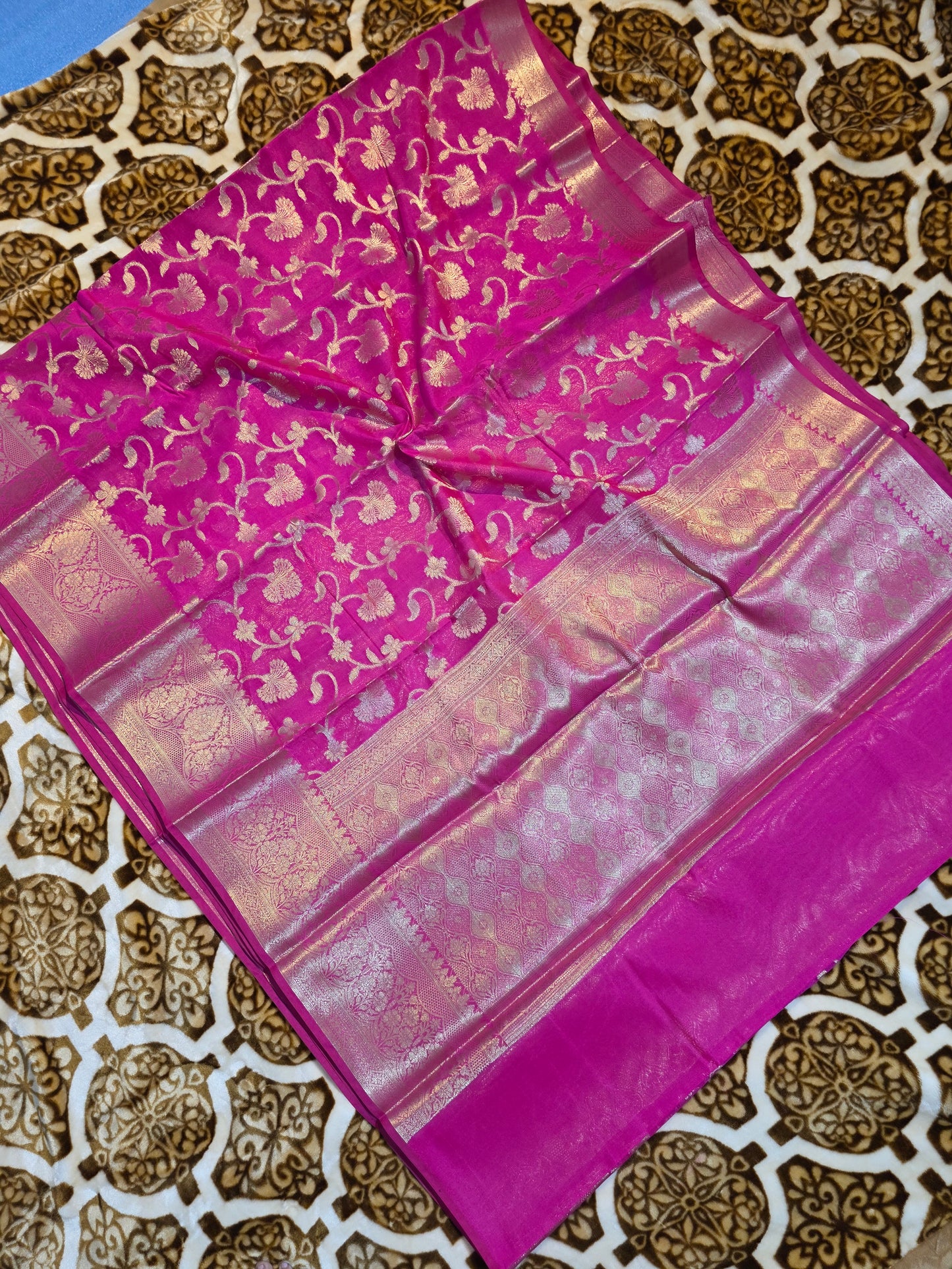 Pink Banarasi Saree