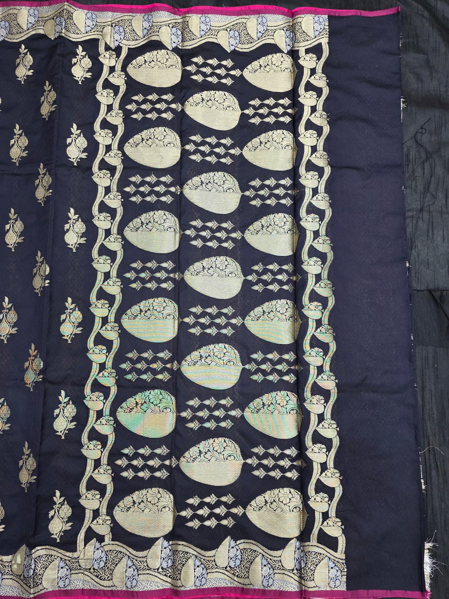 Black Banarasi Katan Saree