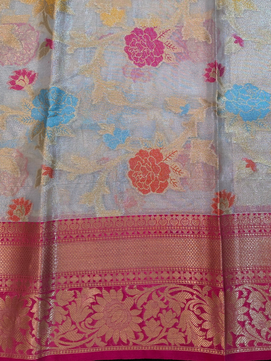 Water Colour Tissue Banarasi Saree