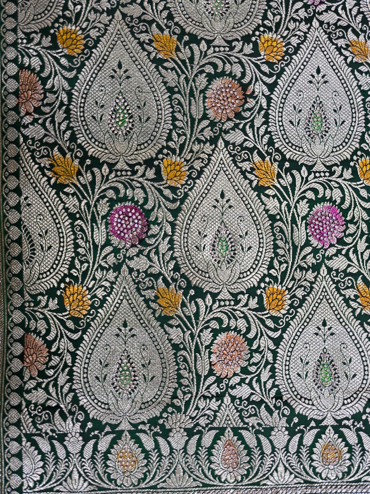 Wine Zarkan Banarasi Katan Saree