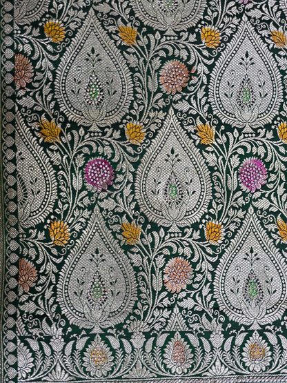 Wine Zarkan Banarasi Katan Saree