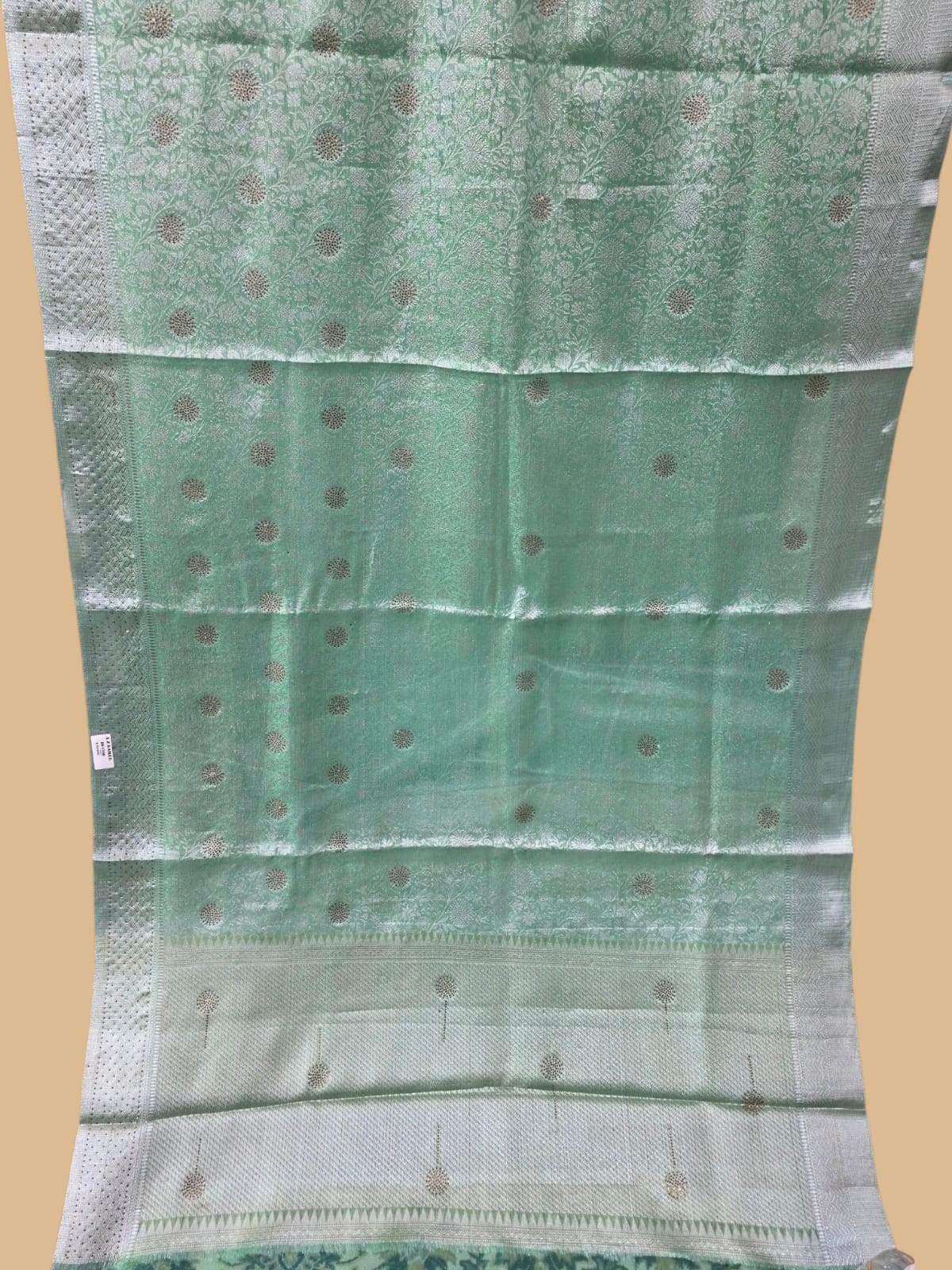 Sea Green Tissue Banarasi