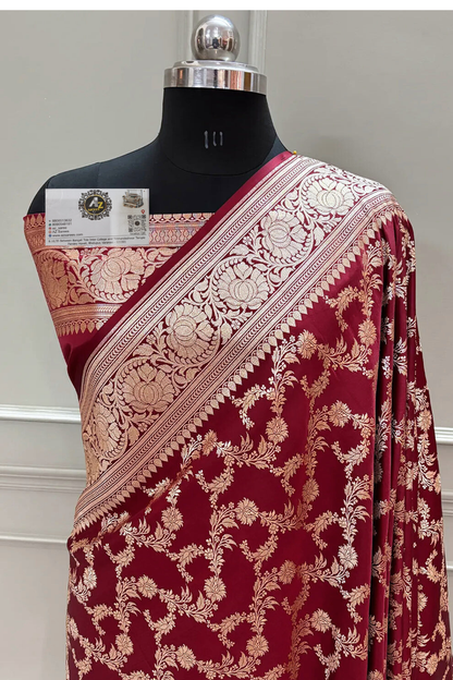 Banarasi katan silk mughlai Jaal