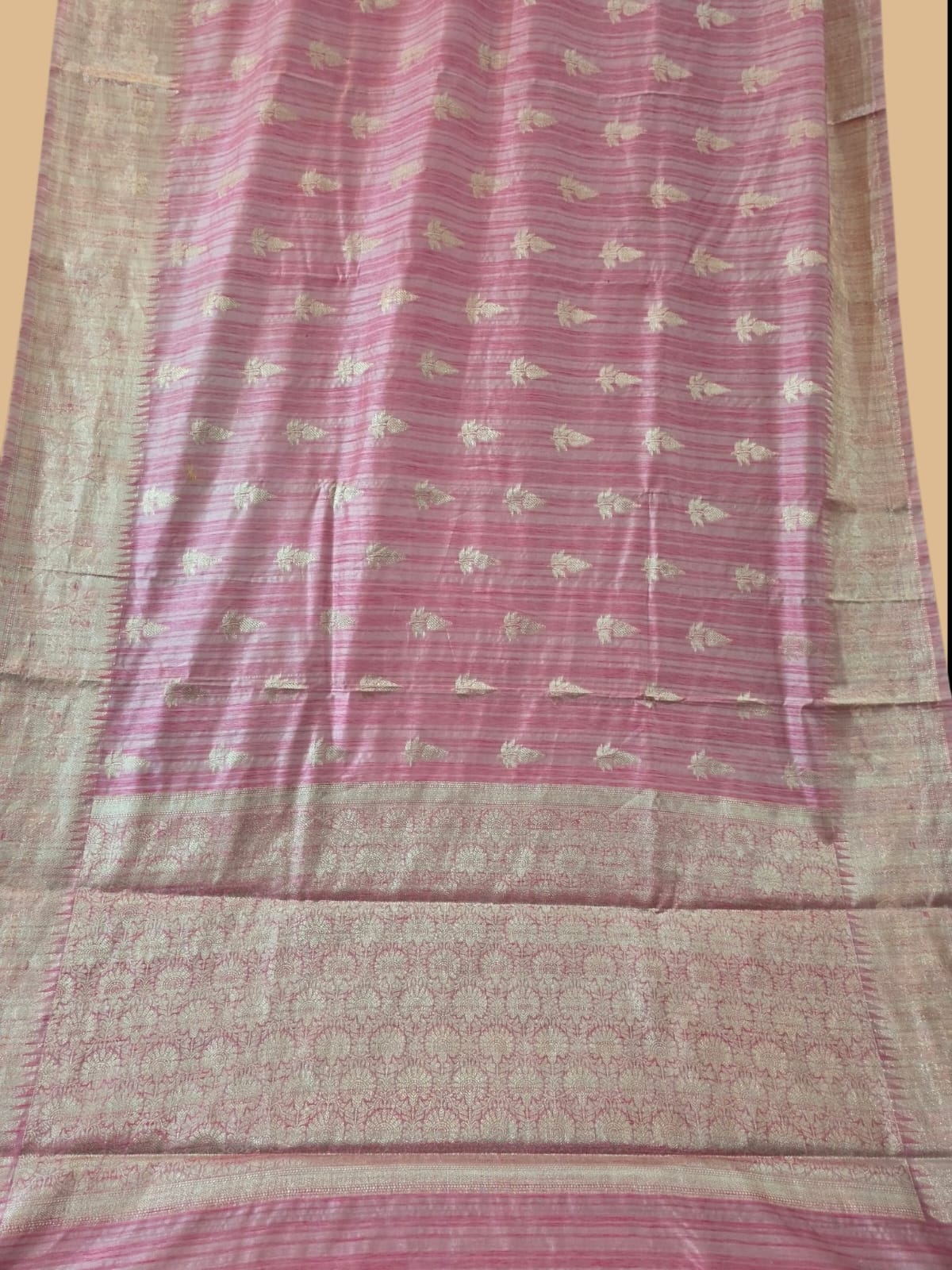 Pink Banarasi Ghicha Saree