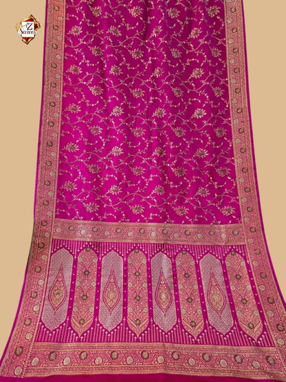 Pink Banarasi Swarovski Saree