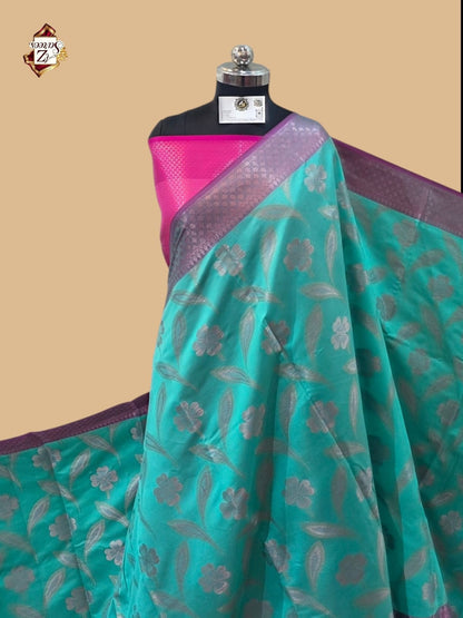 Blue Banarasi Saree
