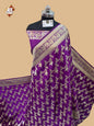Purple Banarasi Katan Saree