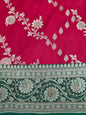 Red Zarkan Swarovski Banarasi Saree