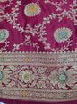 Maroon Cutdana Banarasi Saree