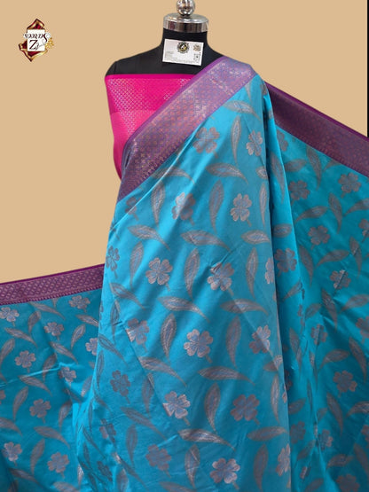Blue Banarasi Saree