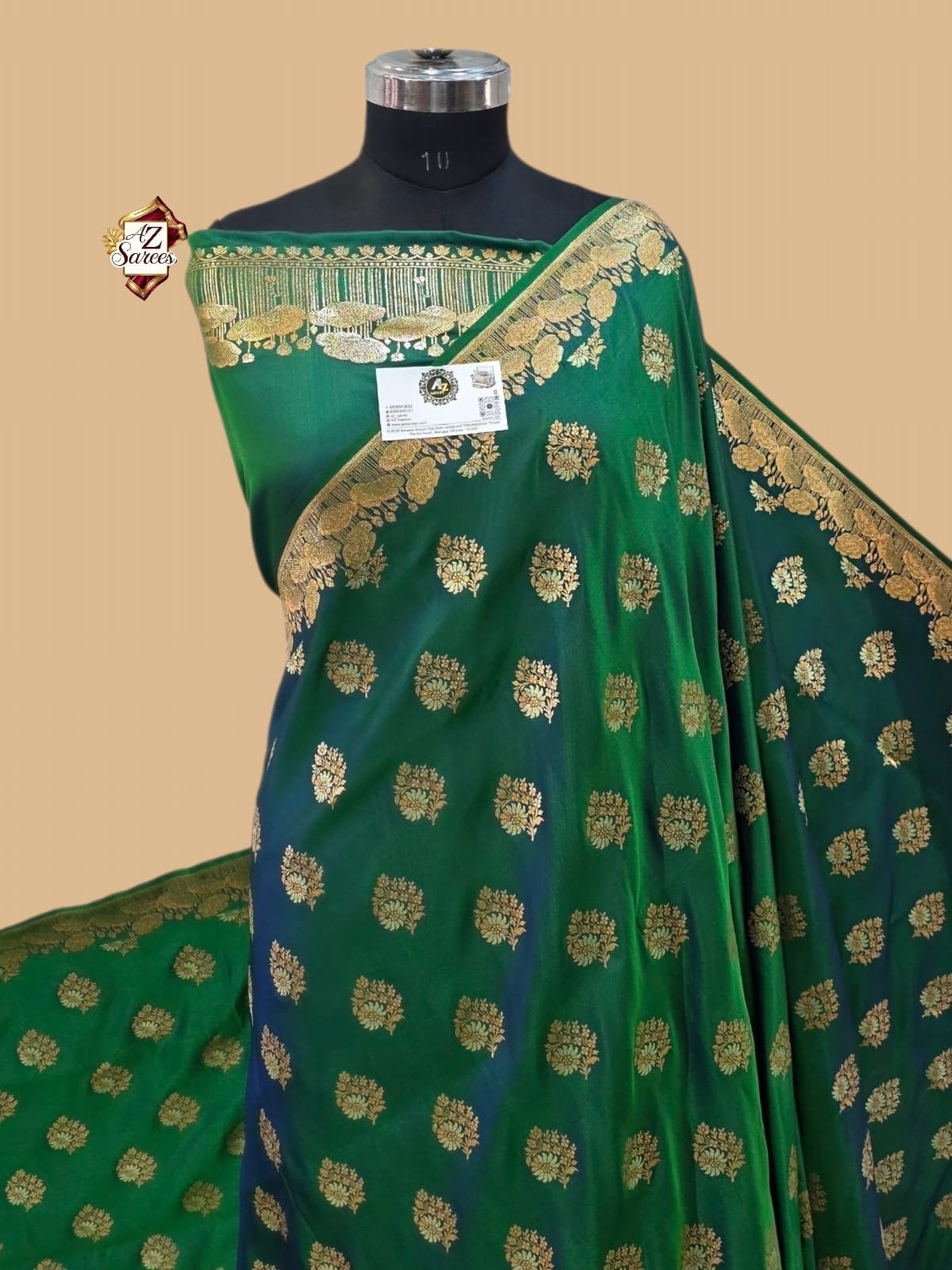 Green Mashru Silk Saree