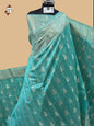 Firozi Banarasi Ghicha Saree