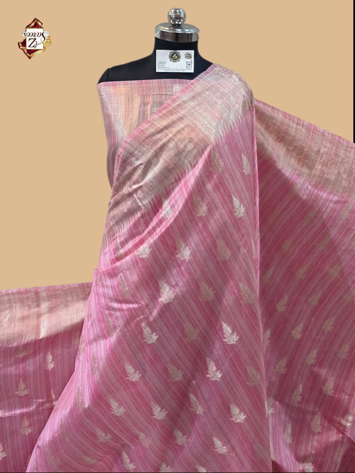 Pink Banarasi Ghicha Saree