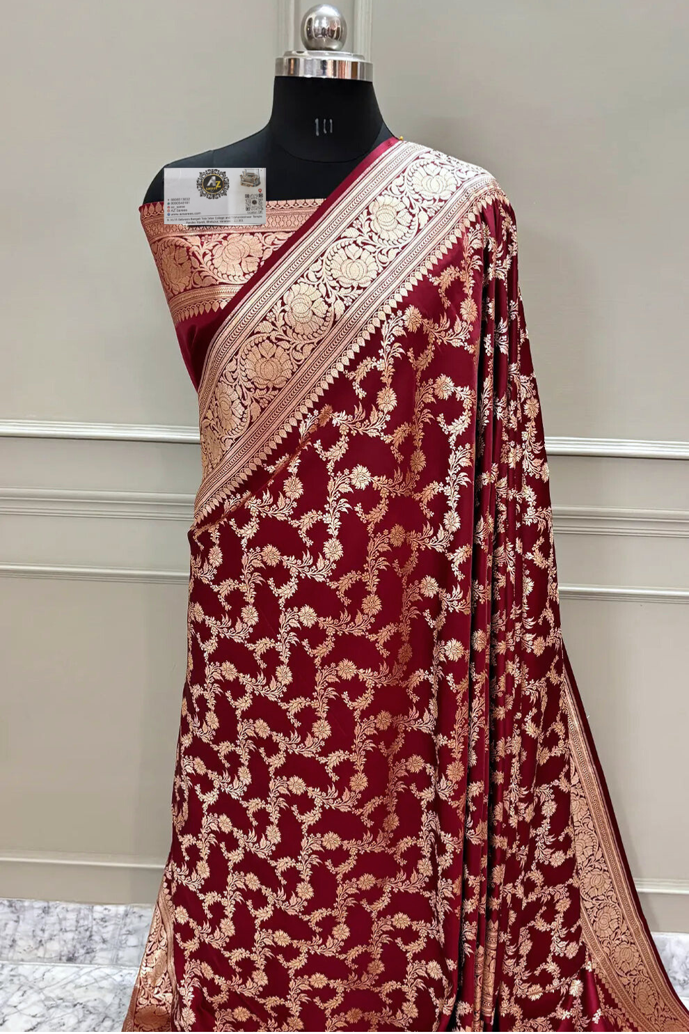 Banarasi katan silk mughlai Jaal