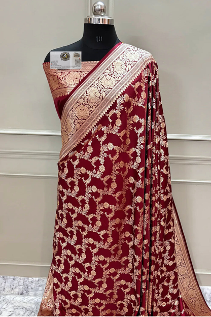 Banarasi katan silk mughlai Jaal